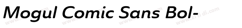 Mogul Comic Sans Bol字体转换